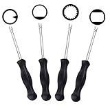 Hipa 4 Pack Carb Carburetor Adjustment Tool for 2 Cycle Engine Husqvarna Craftsman Chainsaw Weedeater Splined/Pac Man/Single D/Double D Style # 530035560 308535003 308535001 308535002