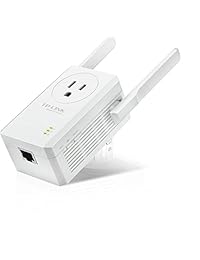 Extensor de alcance de señal de Wi Fi N300 de TP Link, con enchufe con transmisión (TL WA860RE)