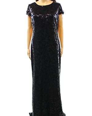 Calvin Klein Sequin Embellished Women's Ball Gown Black 12