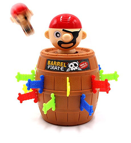 Pirate Funny Barrel Novelty Toy Bucket for Kids and Adults Lucky Stab Toys Game with Breathtaking Curious and Interesting - Great Size for Travel Party Gathering (Cool) - Thumbnail 7