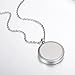 Stainless Steel Aromatherapy Essential Oil Diffuser Necklace with S Letter,Silver Tone