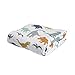 Little Unicorn Original Premium Cotton Quilt | Multi-Layered & Extra-Soft Muslin Fabric |for Babies & Toddlers (Dino Friends)