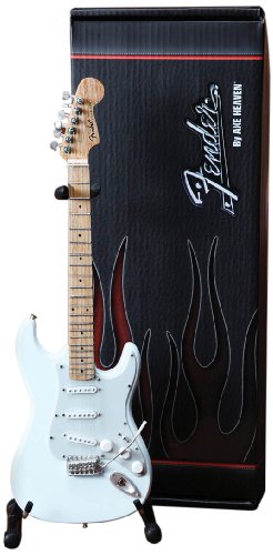 Axe Heaven FS-008 Fender Strat Olympic White Finish Miniature Guitar Replica