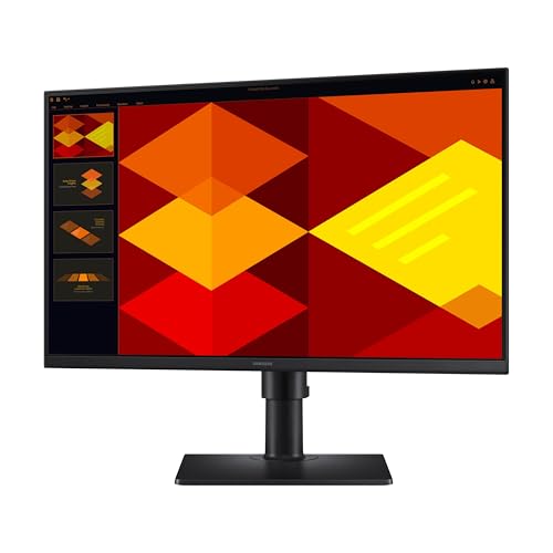 Monitor empresarial Samsung sin bordes de 24" (S40GD) con panel IPS, frecuencia de actualización de 100 Hz, modo de protección ocular, diseño ergonómico, modo de imagen de juego, LS24D402GANXGO, 3 años de garantía