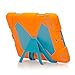 ACEGUARDER shockproof kid case for iPad Mini 1 2 3 Case ACEGUARDER Full Body Protective Premium Soft Silicone Cover Proof Case for iPad Mini 1 2 3 (Orange Blue)