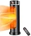 Space Heater - TRUSTECH Tower Heater 1500W 70° Oscillation with Remote Control, Overheating & Tip-Over Protection, Adjustable Thermostat, 12H Timer Portable Ceramic Space heater for Office, Indoor Use