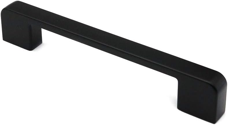 Set of 10 NUZAMAS Matt Black Cabinet Door Handles and Pulls, Furniture Drawer Handles, Zinc Alloy, 137mm Long - Image 4
