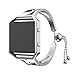 GBSELL Fashion Women Jewelry Bracelet Band Replacement For fitbit blaze (Silver)