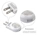 iTimo Led Night Light Plug in Lamp with Dusk to Dawn Sensor for Nursery Soother Hallway Bathroom Restroom Bedroom Bedside, 0.7w, Daytime White, Pack of 4