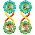 Bright Starts Rattle & Shake Barbell Toy, Ages 3 Months and Up Green (Pack of 2)