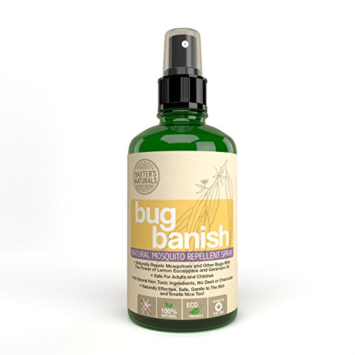 Baxter's Naturals Bug Banish Natural Mosquito Repellent Spray, 8 Ounce Baxter's Naturals Bug Banish Natural Mosquito Repellent Spray, 8 Ounce