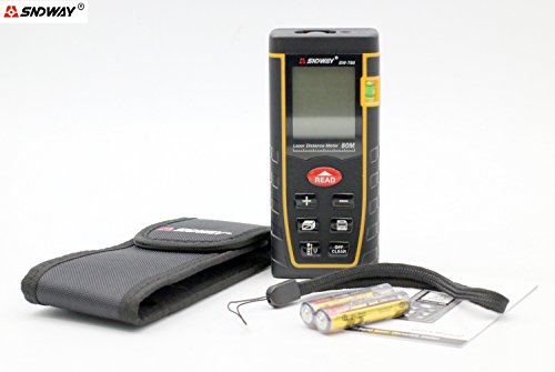 SNDWAY SW-T80 80M 262FT Laser Distance Meter Digital Diastmeter Laser Range Finder Meter Area Volume Measure Tool with LCD 4 Line Display - Thumbnail 7