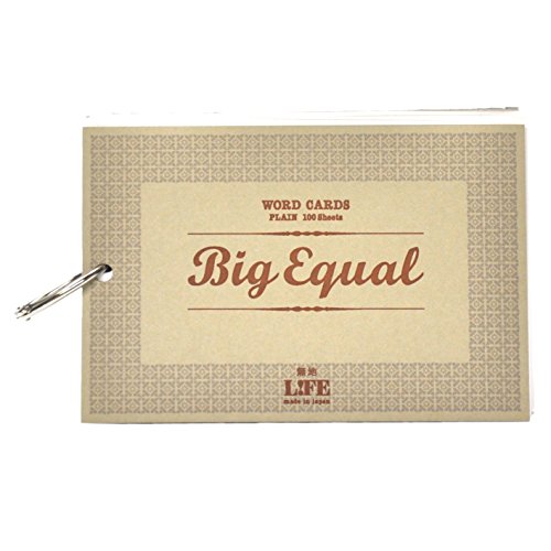 Life A6 size Big Equal flash cards, beige P315b