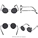 ROCKNIGHT Polarized Sunglasses Round Gothic Steampunk Shades For Men UV400 Sunglasses Metal Frame Rim Sunglasses