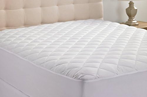 Fitted - Down Alternative Mattress Pad Deep Pocket - 100% Egyptian Cotton,300 Thread Count (King)