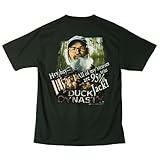 Duck Dynasty Hey Hey All My Stories Are 95% True Jack Adult Hunter Green T-shirt