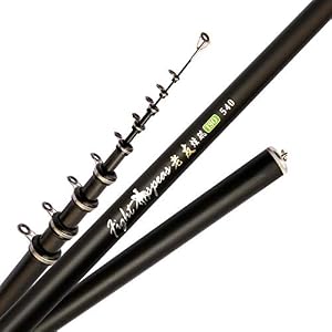 Hayandy Portable Roche 2,4m 3,6m 4,5m 5,4m 6,3m 7,2m Tige Télescopique Carp Mer Canne à Pêche Tige De Filage De Fibres…