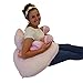 The TWIN Z PILLOW - Pink The only 6 in 1 Twin Pillow Breastfeeding, Bottlefeeding, Tummy Time & Support! A Must Have for Twins! - Cuddle Pink DOTS