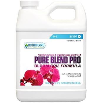 Botanicare PURE BLEND PRO Bloom Soil Nutrient 1-4-5 Formula, 1-Quart