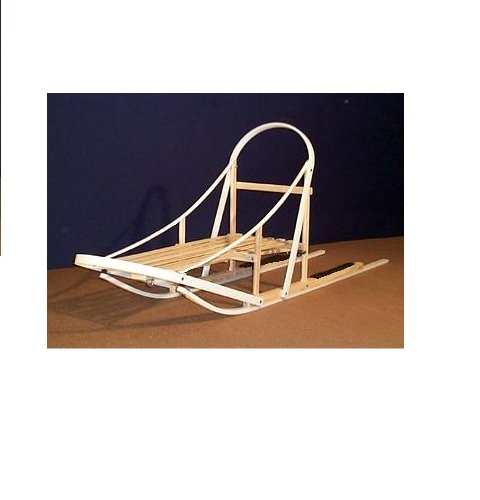 wooden dog sled