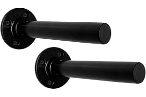 2Pcs Storage Racks Wall Mounted Weight Plates with 8.27 inch Extended Rod 1.42 inch Diameter Barbell Plate Holder for Home Gy