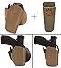 Ultimate Arms Gear Safariland Rogers Holster CENTURY ARMS CANIK 40SA TP9SA Pro-Fit 578-83-551 7TS GLS Standard Frame Multi-Fit Paddle & Belt Right Hand, Flat Dark Earth 9mm/.40/.45 Mag Pouch