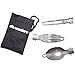 Wealers Stainless Steel 3 Piece Folding Camping Picnic Cutlery Utensil Set, Spoon Fork Knife,thumb 1