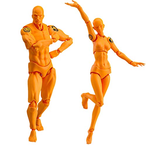 Drawing Figures for Artists Action Figure Model Human Mannequin Man andWoman Set