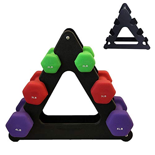KINHOO Weight Lifting Dumbbell Tree Rack Stands, Weightlifting Holder Dumbbell Floor Bracket, Home Dumbbell Storage Rack