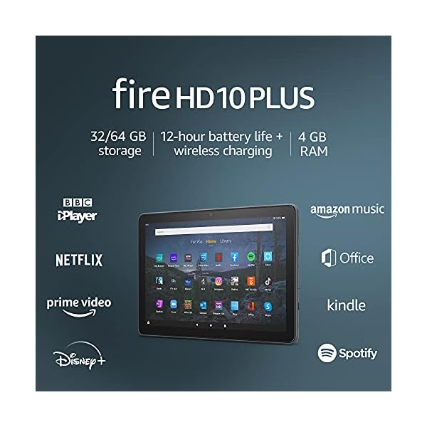 New-Fire-HD-10-Plus-tablet-101-1080p-Full-HD-64-GB-Slate-without-Ads Fire HD 10 Plus tablet | 10.1", 1080p Full HD, 64 GB | Slate - without Ads