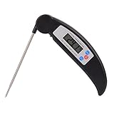 Digital Kitchen Thermometer,Super Fast Instant Read with Collapsible Internal Probe,For Meat Cooking,BBQ, Grilling (BLACK)