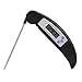 Digital Kitchen Thermometer,Super Fast Instant Read with Collapsible Internal Probe,For Meat Cooking,BBQ, Grilling (BLACK)