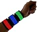 Neon Nightlife LED Slap Band Bracelet/Armband, Striped Blue