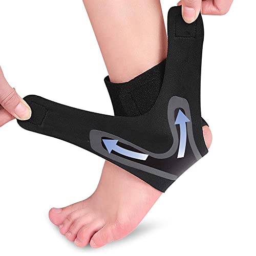 REHABA Ankle Brace for Sprained Ankle 1 Pair of Adjustable Ankle