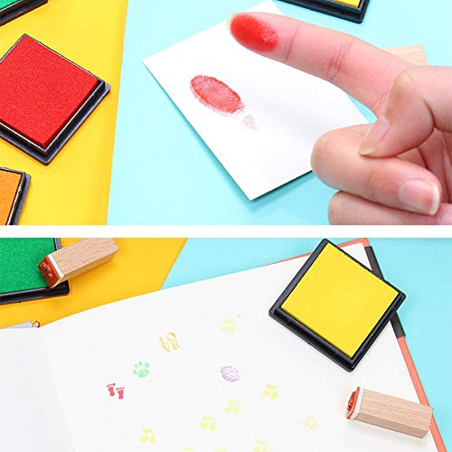 Craft Ink Pad Stamps Partner DIY Color,20 Color Ink Pad for Stamps, Paper, Wood Fabric, Kid's Rubber Stamp Scrapbooking Card Making Beautiful Water-Soluble Colors (Pack of 20) - Thumbnail 5