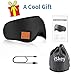 Sleep Headphones Bluetooth, Upgraded Sleep Mask Bluetooth Headphones- Ultra Thin HD Stereo Speakers Eye Mask for Sleeping, Soft and Handsfree, Long Play Time