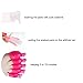 Teenitor 30 Pieces 6 Color Reusable Toenail Nail Art Soak Off Cap Clip UV Gel Polish Remover Tool