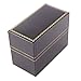 FindingKing 2 Black Leather Bracelet Watch Boxes Gift Displays