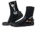SEAC Basic HD 5mm Neoprene Scuba Boots with Side Zipper, Large, black, lg: 8½ - 9½ (67904/L)