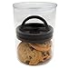 Planetary Design Airscape Glass Coffee and Food Storage Canister, 64 oz - Patented Airtight Lid Preserves Food Freshness - Two Way Valve Releases CO2