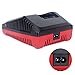 Lasica 18V 3.0A Fast Battery Charger PCXMVC Replacement for Porter-Cable 18-Volt PC18B NiCd, NiMh & Lithium Cordless Tool Battery Packs PC18BL PC18BLEX Compatible with Porter Cable 18V Charger PCMVC