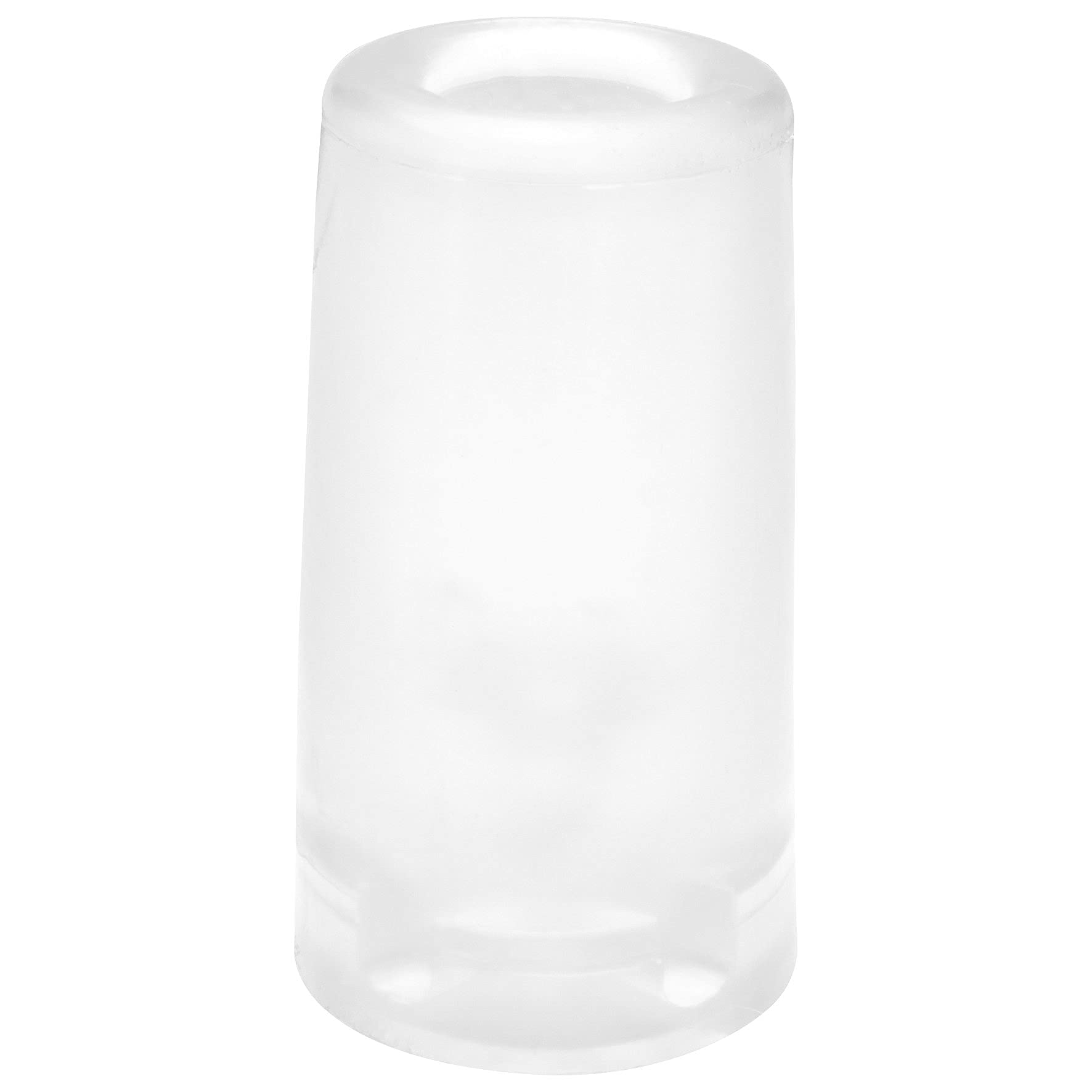 Wagner Doorstop Volcano Big - Ø 40 x 73 mm, Transparent Retro Style Buffer Made of Solid Rubber, to be Screwed on Floors or Walls - 15207421