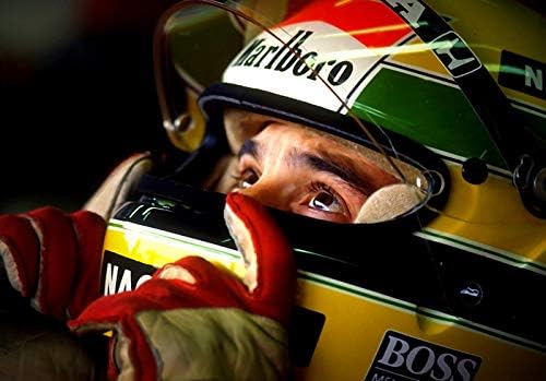 BDP Motorsport Ayrton Senna Helmet Formula 1 Sport (1) LARGE 23"x33" A1 Size Poster! ***SAME DAY SHIPPING***