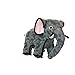 TUFFY - World's Tuffest Soft Dog Toy- Zoo Elephant -Multiple Layers. Made Durable, Strong & Tough. Interactive Play (Tug, Toss & Fetch). Machine Washable & Floats. (Regular)