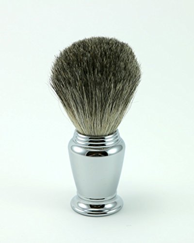 Pure Badger Chrome Shaving Brush with Free Stand From GBS