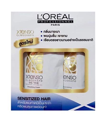 L'Oreal Paris X-tenso Moisturist Hair Straightener Set for Sensitized Hair 400+400 Milliliter