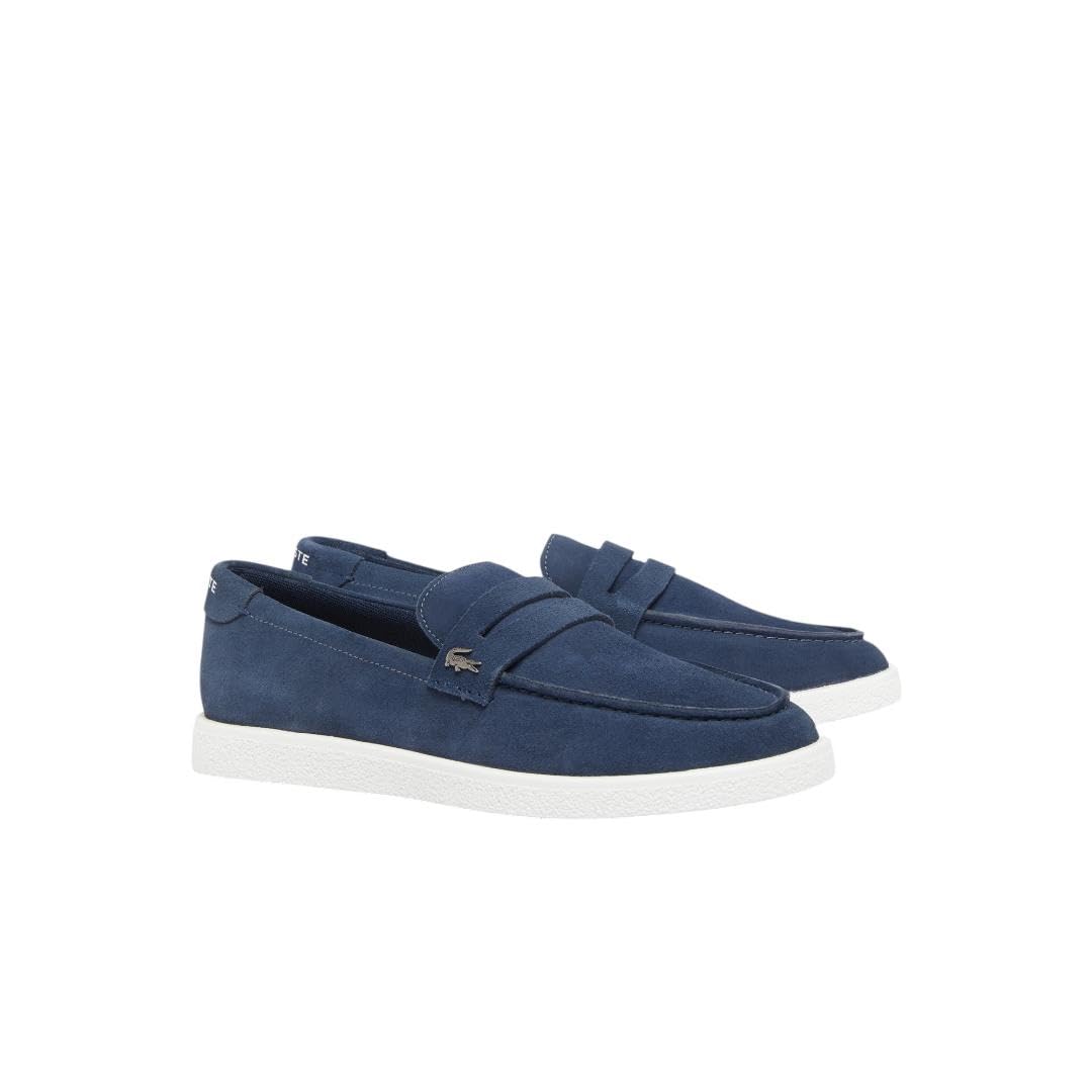 Lacoste Men’s Cochet Loafer, Navy/White, 13