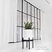 Sona Home Indoor Plant Stand - Mid Century Modern with 3 Sizes - 3 Colors, Stands for Planters, Wood Plant Stand, Pot Stand Fits Up to 12 Inches, Plant Holders Indoor Stand Only (Med, Black)