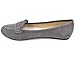 Greatonu Women's Faux Suede Comfort Slip-on Penny Loafer Flat Shoes