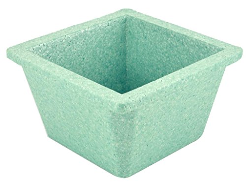 Diversified Biotech Glacierbrand IPAN-1100 Polystyrene Triple Density Ice Pan, 1L Volume, Icy Green